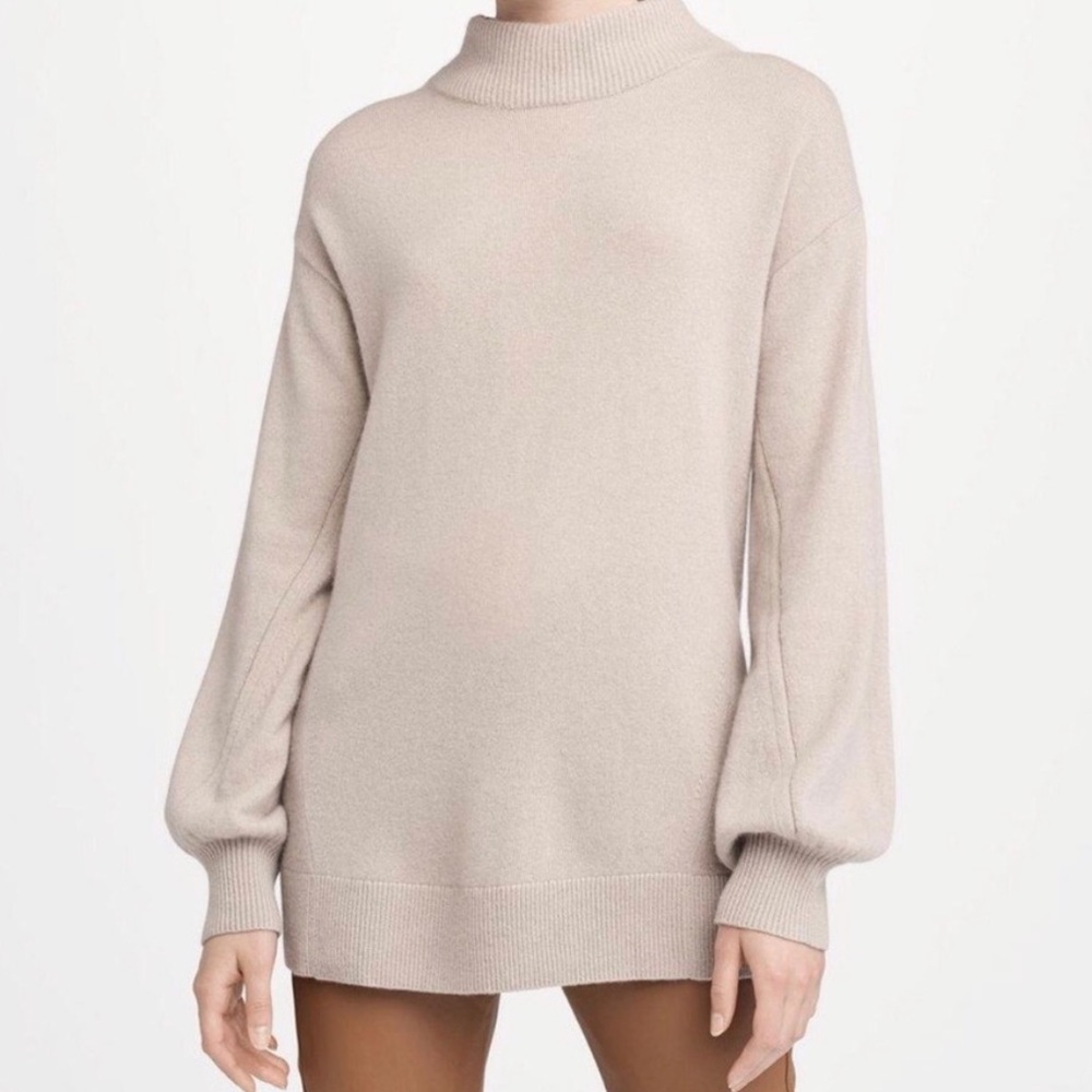 Rag&Bone Ace Cashmere Turtleneck Oversized Sweater, Size Small